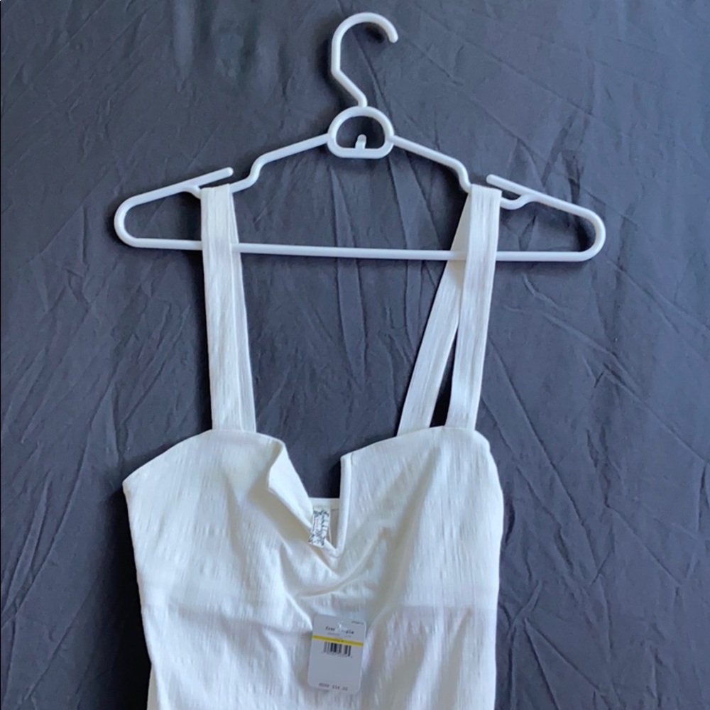 Free People White Bodysuit